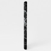 Telefongehäuse aus schwarzem Marmor iPhone Hülle (Rechte Seite)