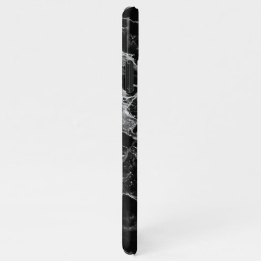 Telefongehäuse aus schwarzem Marmor iPhone Hülle (Rechte Seite)