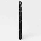 Telefongehäuse aus schwarzem Marmor iPhone Hülle (Linke Seite)