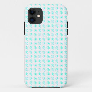 Telefongehäuse mit gepolsterten Cyan Twirds iPhone 11 Hülle
