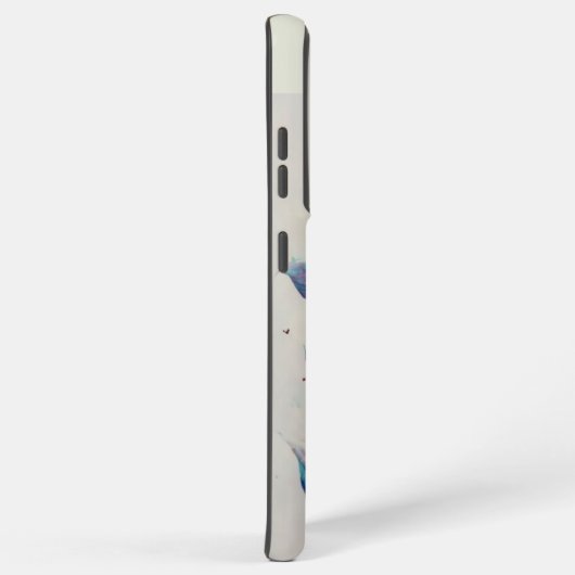 Telefongehäuse mit weißer Blume Samsung Galaxy Hülle (Rechte Seite)