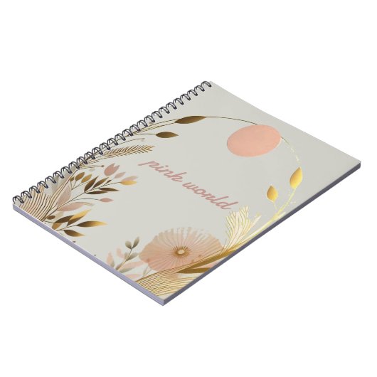 Telefongehäuse Rosa Welt Notizblock (Linke Seite)