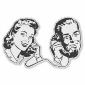 Telefongespräch Aufkleber (Vorderseite)