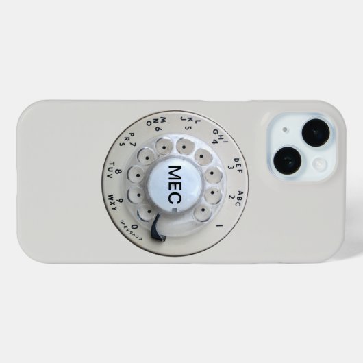 Telefongespräch von Cream Rotary Case-Mate iPhone Hülle (Rückseite (Horizontal))