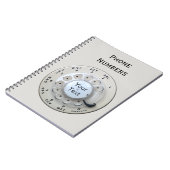 Telefongespräch von Cream Rotary Notizblock (Linke Seite)