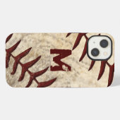 Telefonhülle Baseball MONOGRAMM oder Trikot NUMMER iPhone Hülle (Rückseite (Horizontal))