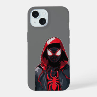 Telefonhülle inspiriert vom roten Helden mit Kapuz iPhone 15 Hülle