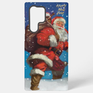Telefonhülle Santa Clause frohes neues Jahr Samsung Galaxy Hülle
