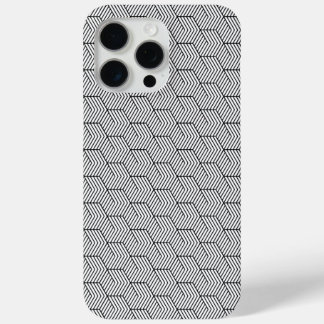 Telefonhülle Schwarz Muster Linie Würfel Geometrie Case-Mate iPhone Hülle