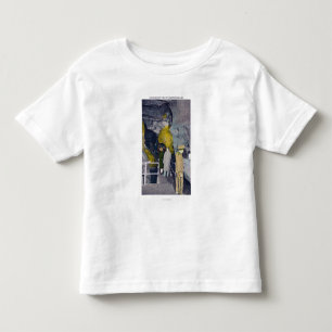 Telefonieren am Kopf von Underground See Kleinkind T-shirt