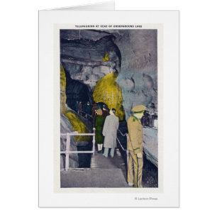 Telefonieren am Leiter des Untergrunds Lake