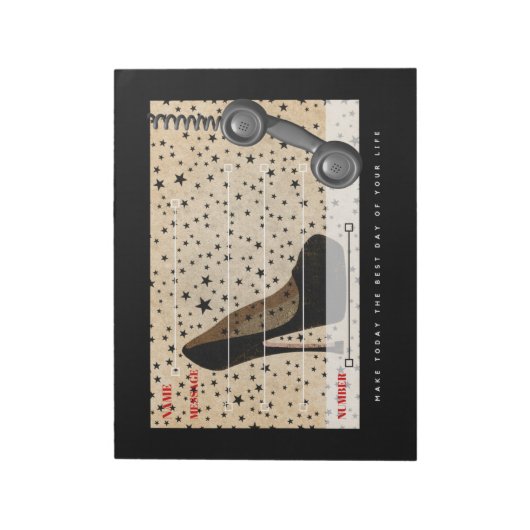 Telefonische Kontaktnachricht Memo Pads Notizblock (Rotiert)