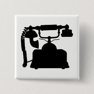Telefonische Silhouette Button