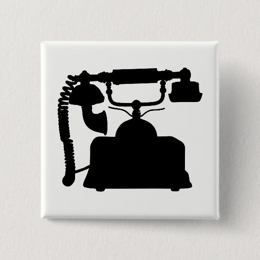 Telefonische Silhouette Button (Vorderseite)