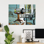 Telefonische Tabelle, Matisse-Stil Poster (Heimbüro)
