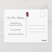 Telefonischer Spaß am Umherziehen Rosa Postkarte (Rückseite)