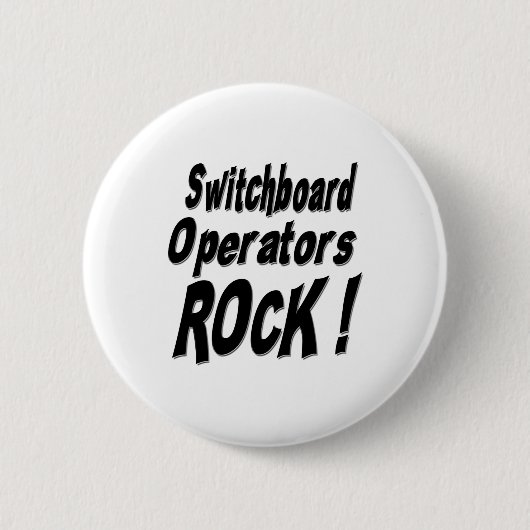 Telefonistin-Felsen! Knopf Button (Vorderseite)