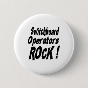 Telefonistin-Felsen! Knopf Button