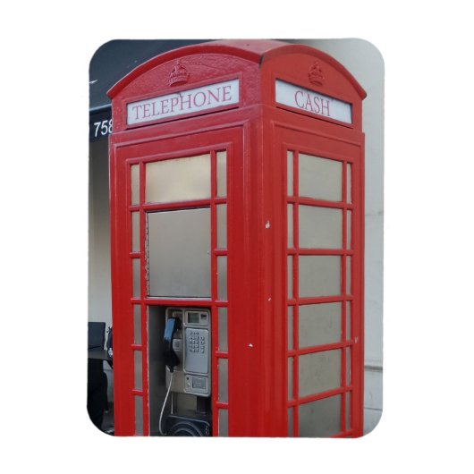 Telefonkabine 3 Magnet "x4" (Vertikal)