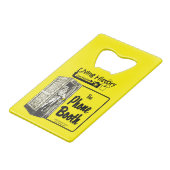 Telefonkabine Bar - Bier Bottle Opener Geldbeutel Flaschenöffner (Rückseite Schrägansicht)