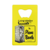 Telefonkabine Bar - Bier Bottle Opener Geldbeutel Flaschenöffner (Rückseite)