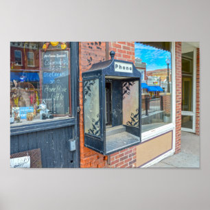 Telefonkabine getrennt, Krippelkreuz, Colorado Poster