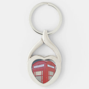 Telefonkabine London Herzkette Schlüsselanhänger