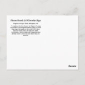 Telefonkabine LOVEworks-Zeichen Postkarte (Rückseite)