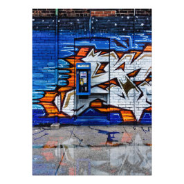 Telefonkabine Nr. 12 Farbversion Reflektion Fotodruck