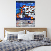 Telefonkabine Nr. 12 Farbversion Reflektion Leinwanddruck (Insitu (Schlafzimmer))