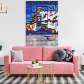 Telefonkabine Nr. 12 Farbversion Reflektion Leinwanddruck (Insitu (Wohnzimmer))