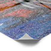 Telefonkabine Nr. 12 Farbversion Reflektion Poster (Ecke)