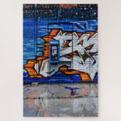 Telefonkabine Nr. 12 Farbversion Reflektion Puzzle (Vertikal)