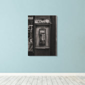 Telefonkabine Nr. 32 Leinwanddruck (Insitu (Holzboden))