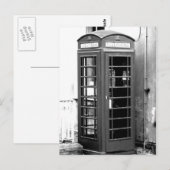 Telefonkabine Postkarte (Vorne/Hinten)