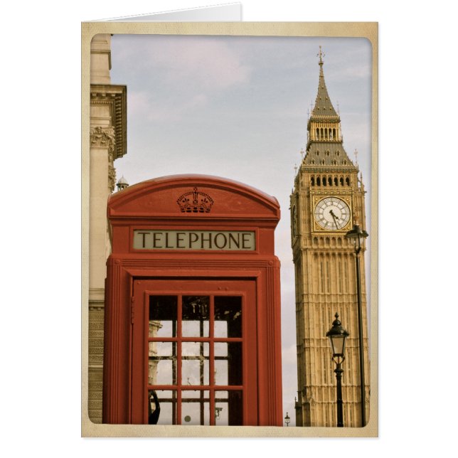 Telefonkabine und Turm des Big Ben (Vorne)