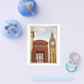 Telefonkabine und Turm des Big Ben Flyer (Einzeln)