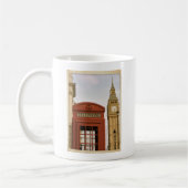 Telefonkabine und Turm des Big Ben Kaffeetasse (Links)