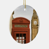 Telefonkabine und Turm des Big Ben Keramikornament (Rechts)