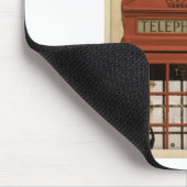 Telefonkabine und Turm des Big Ben Mousepad (Ecke)
