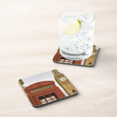 Telefonkabine und Turm des Big Ben Untersetzer (Rechte Seite)