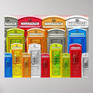Telefonkabinen-Plakat Poster