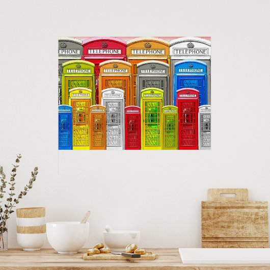 Telefonkabinen-Plakat Poster (Küche)