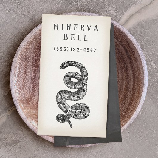 Telefonkarte für Schlangen-Reptilien Visitenkarte