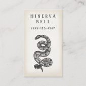 Telefonkarte für Schlangen-Reptilien Visitenkarte (Vorderseite)