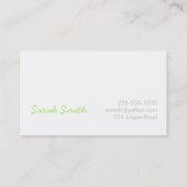 Telefonkarte Telefonnummerkarte (Rückseite)