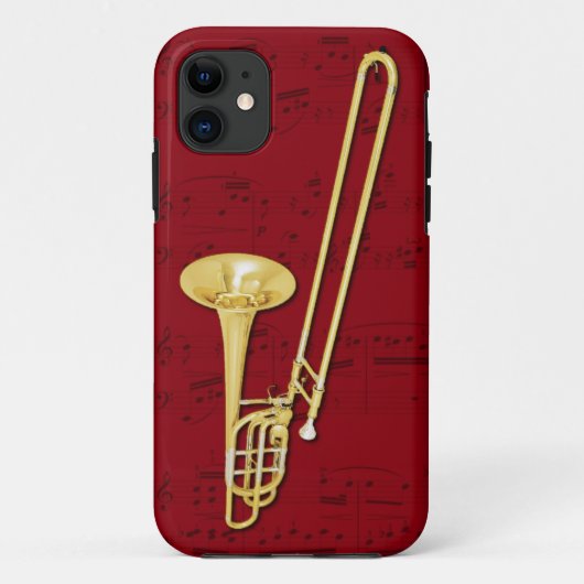 Telefonkasten des Trombone (Baß). Auswahlfarbe Case-Mate iPhone Hülle (Rückseite)
