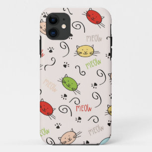Telefonkasten mit Katzen iPhone 11 Hülle