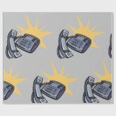Telefonkommunikation Geschenkpapier (Flach)