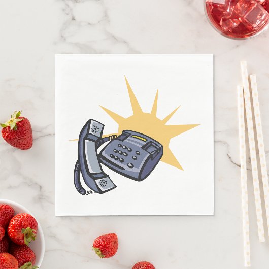 Telefonkommunikation Serviette